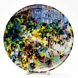 Декоративная тарелка Париж. Бульвар Капуцинок