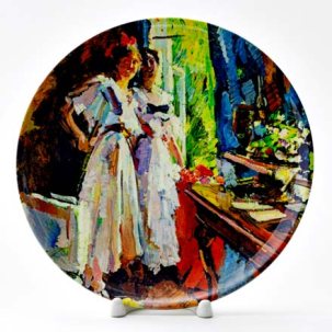 Декоративная тарелка У открытого окна