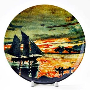 Декоративная тарелка Пламя заката
