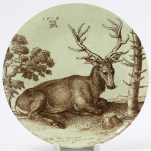 Декоративная тарелка Лось