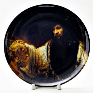 Декоративная тарелка Аристотель созерцающий бюст Гомера