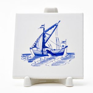 Изразец Голландский. Парусное судно