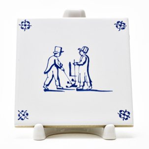 Изразец Голландский Детские игры. Игра в гольф