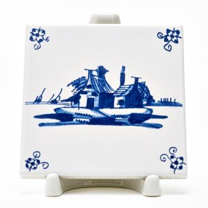 Изразец Голландский. Рыбацкие хижины