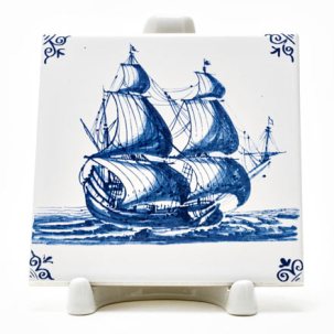 Изразец Голландский. Испанский галеон