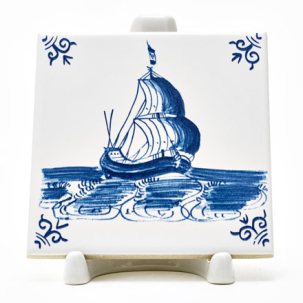 Изразец Голландский. Торговое судно 2