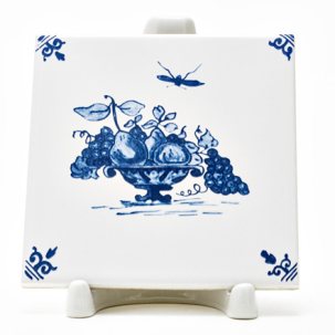 Изразец Голландский. Ваза с фруктами 3