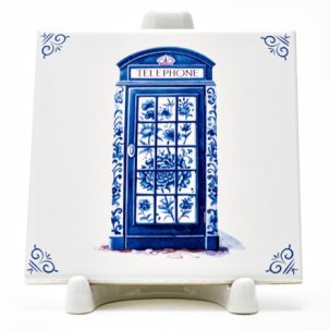 Изразец Голландский. Телефонная будка