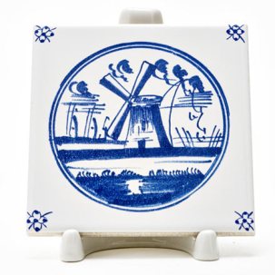 Изразец Голландский. Мельница 7
