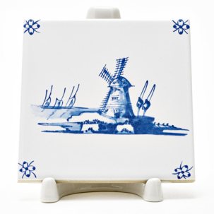 Изразец Голландский. Мельница 2