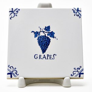 Изразец Голландский. Виноград в Лаймхаусе