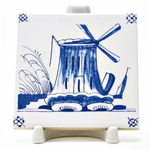 Изразец Голландский. Мельница 14