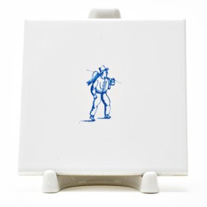 Изразец Голландский. Мужчина с добычей