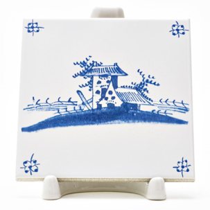 Изразец Голландский. Белые домики 3