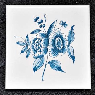 Изразец Голландский. Цветок 5