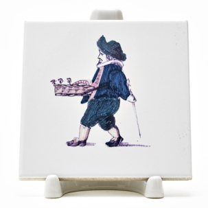 Изразец Голландский. Торговец цветами