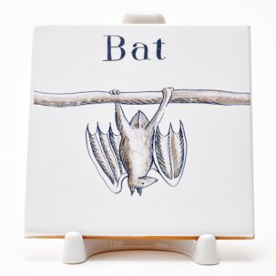 Изразец Голландский. Летучая мышь 3