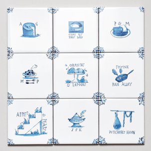 Набор изразцов Голландский. Голландская кухня