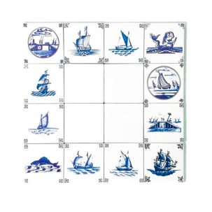 Набор изразцов Голландский. Морские мотивы