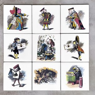 Набор изразцов Судебное заседание