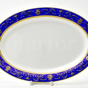 Блюдо овальное Кобальт Империал
