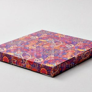 Подарочная упаковка для настенной тарелки 210 мм Малиновые огурцы Коробка