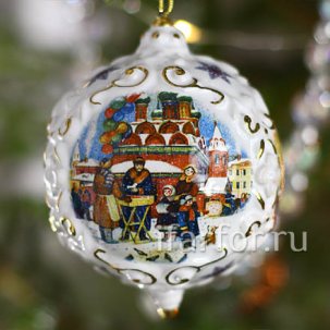 Елочная игрушка Шар Масленица
