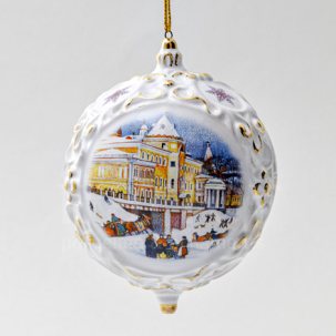 Елочная игрушка Шар средний Гулянья