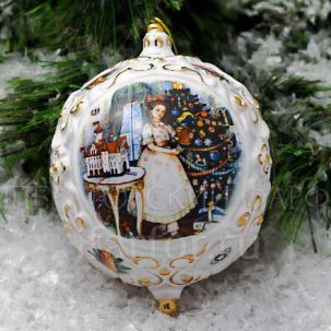 Елочная игрушка Шар средний Щелкунчик