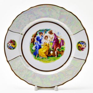 Тарелка мелкая Мадонна Перламутр