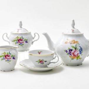 Сервиз чайный Бернадотт Мейсенский букет 6/17 Бернадотт