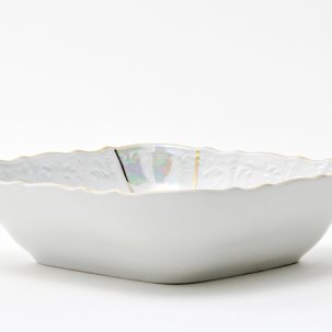 Салатник квадратный Мадонна Перламутр Бернадотт