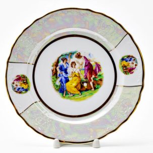 Тарелка мелкая Мадонна Перламутр