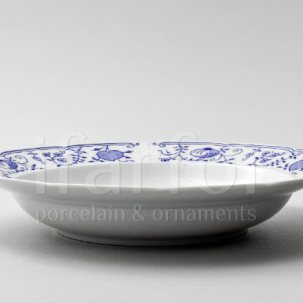 Блюдо глубокое Луковичный узор. Синий лук Натали