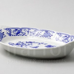 Блюдо для хлеба Луковичный узор. Синий лук Натали