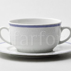 Чашка с блюдцем бульонная Шарлотта 1/2 Опал