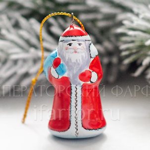 Елочная игрушка Дед Мороз малый 55 мм.