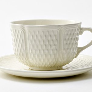Чашка с блюдцем чайная PONT AUX CHOUX WHITE 1/2 GIEN Прованс 270 мл.