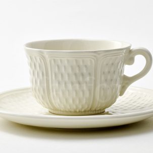 Чашка с блюдцем чайная PONT AUX CHOUX WHITE 1/2 GIEN Прованс 170 мл.