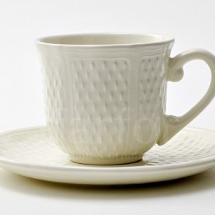 Чашка с блюдцем чайная PONT AUX CHOUX WHITE 1/2 GIEN Прованс 190 мл.