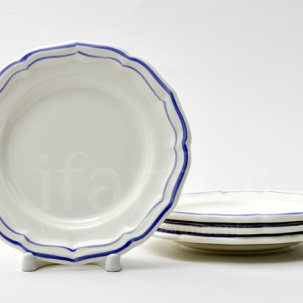 Набор тарелок столовый FILET BLEU GIEN Рошель 165 мм.