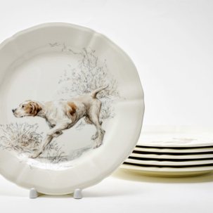 Набор тарелок десертный DOGS SOLOGNE GIEN Рошель