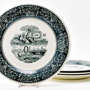 Набор тарелок столовый REBUS DEPAREILLEES GIEN Шампань