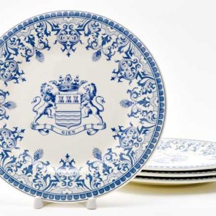 Набор тарелок столовый BLASON DEPAREILLEES BLEU GIEN Шампань 232 мм.