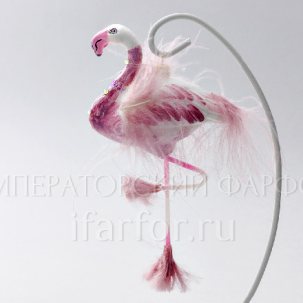 Елочная игрушка Фламинго 100 x 175 мм.