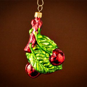 Елочная игрушка Ягоды и фрукты. Вишня