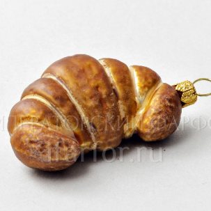 Елочная игрушка Круассан 85 мм.