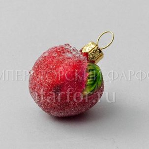 Елочная игрушка Ягоды и фрукты. Красное яблочко