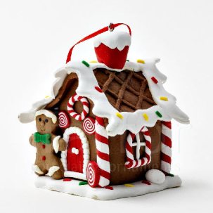 Елочная игрушка Пряничный домик 2