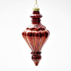 Елочная игрушка Веретено Коричневый